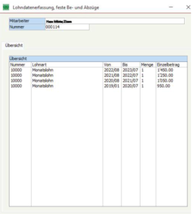 Software Salärabrechnung Lohnerfassung